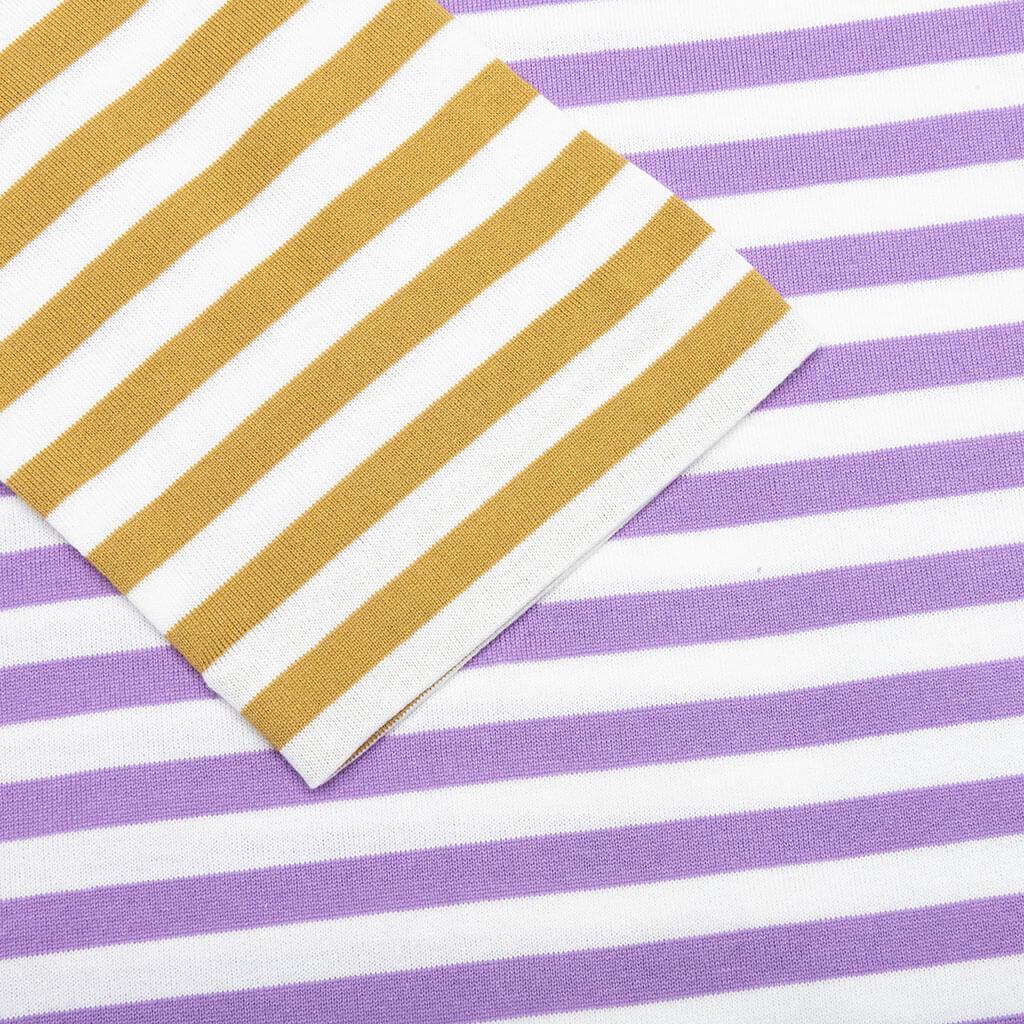 Women's Bi-Color Stripe T-Shirt - Purple/Olive Female Product Image