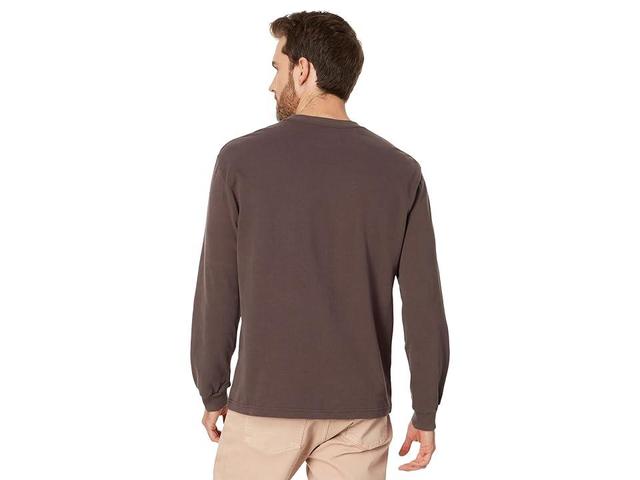 Madewell Brushed Long-Sleeve Boxy Tee (Roasted Chicory) Men's T Shirt Product Image