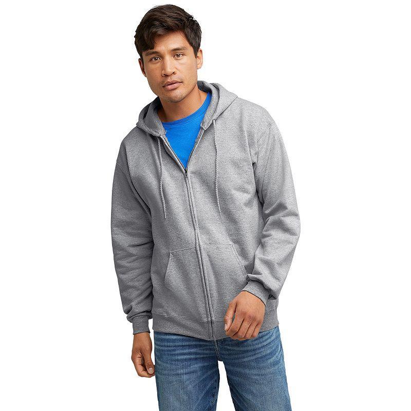 Mens Hanes Ultimate Fleece Full-Zip Hoodie Dark Brown Product Image