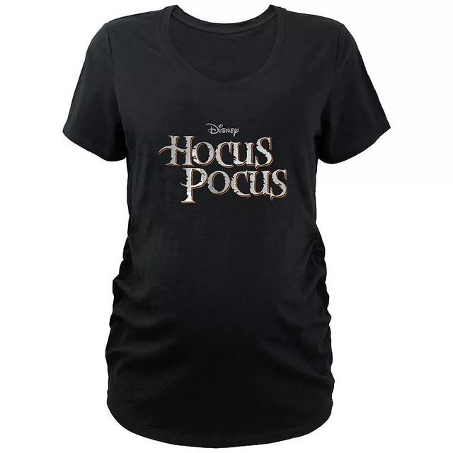 Disneys Hocus Pocus Title Logo Maternity Graphic Tee, Womens Product Image