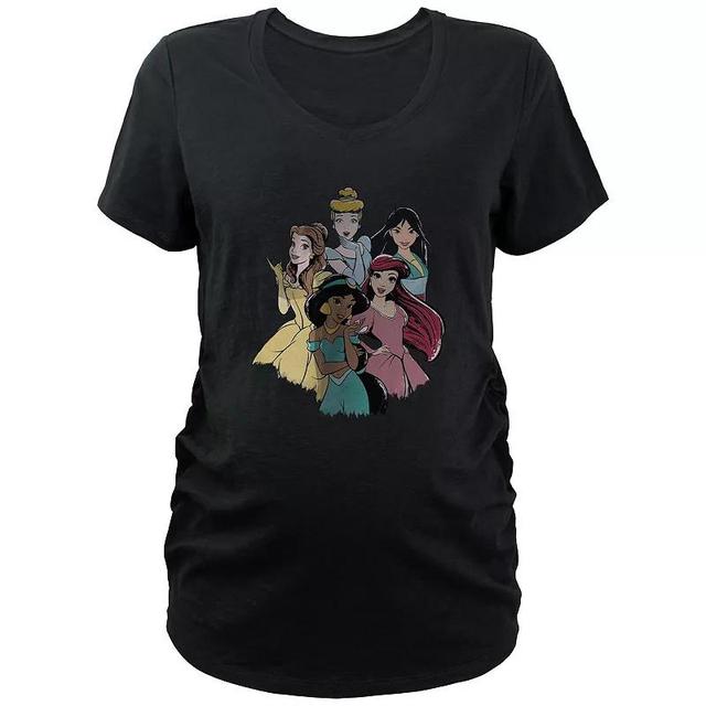 Disneys Princesses Royal Group Maternity Graphic Tee, Womens Product Image