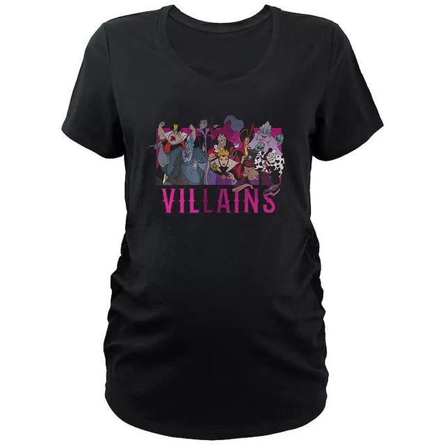 Disneys Villains Group Portrait Maternity Graphic Tee, Womens Product Image