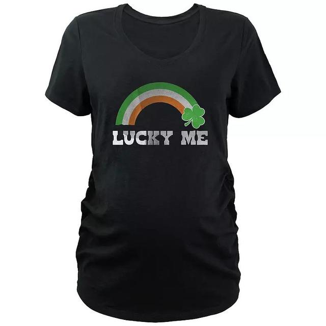 Maternity Lucky Me Ireland Rainbow Graphic Tee, Womens Product Image