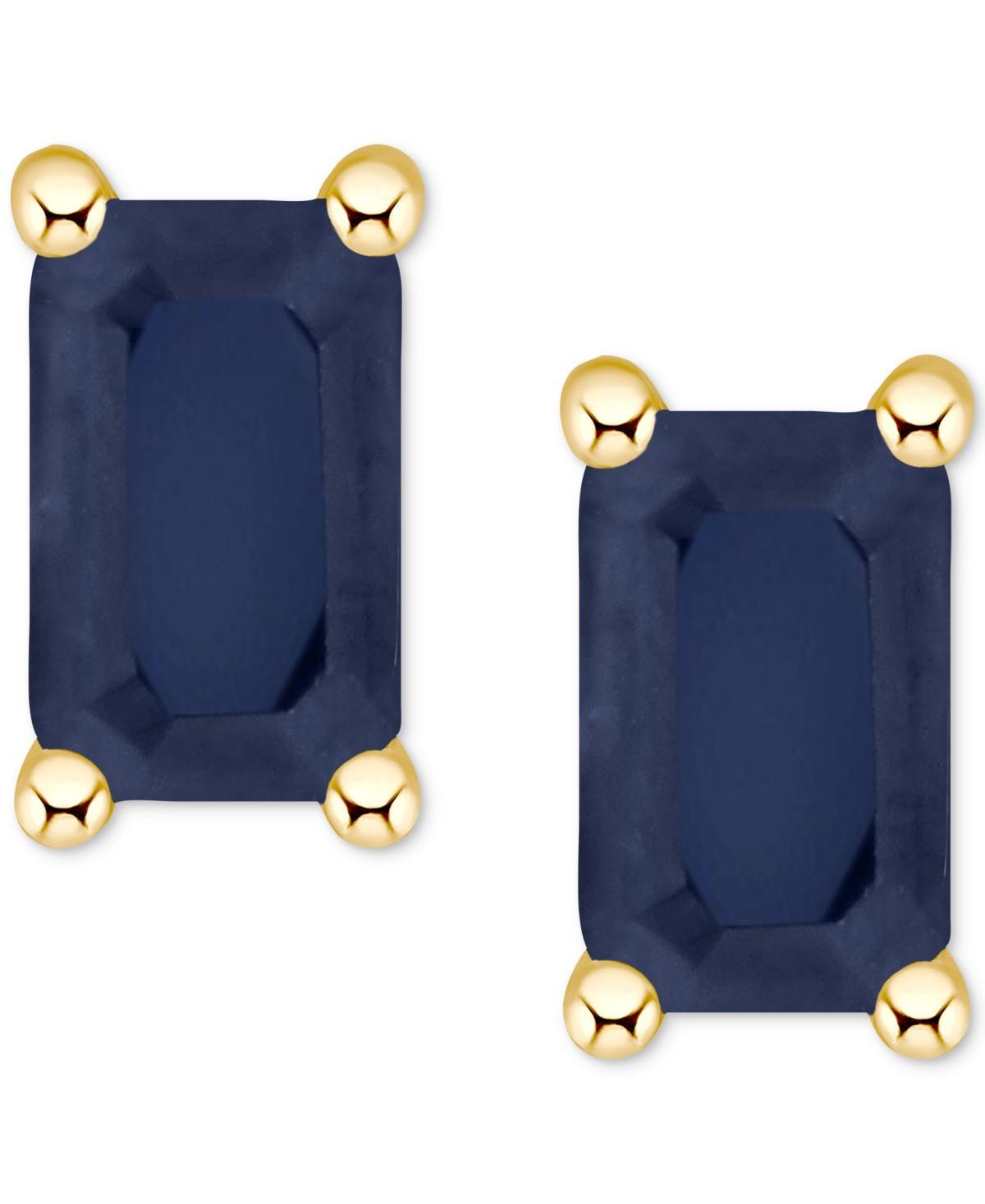 Tanzanite Stud Earrings (1/2 ct. t.w.) in 14k Gold (Also in Emerald, Ruby & Sapphire) Product Image