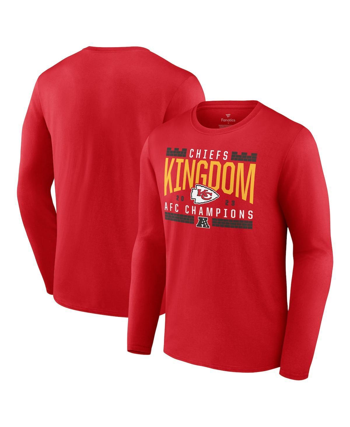 Mens Fanatics Branded Kansas City Chiefs 2023 AFC Champions Hometown Not Done Long Sleeve T-Shirt Product Image