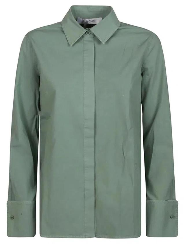 Francia Long Sleeve Shirt In Green Product Image