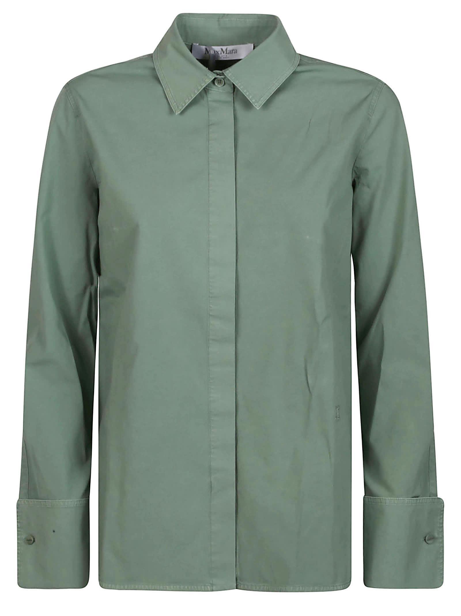 Francia Long Sleeve Shirt In Green Product Image