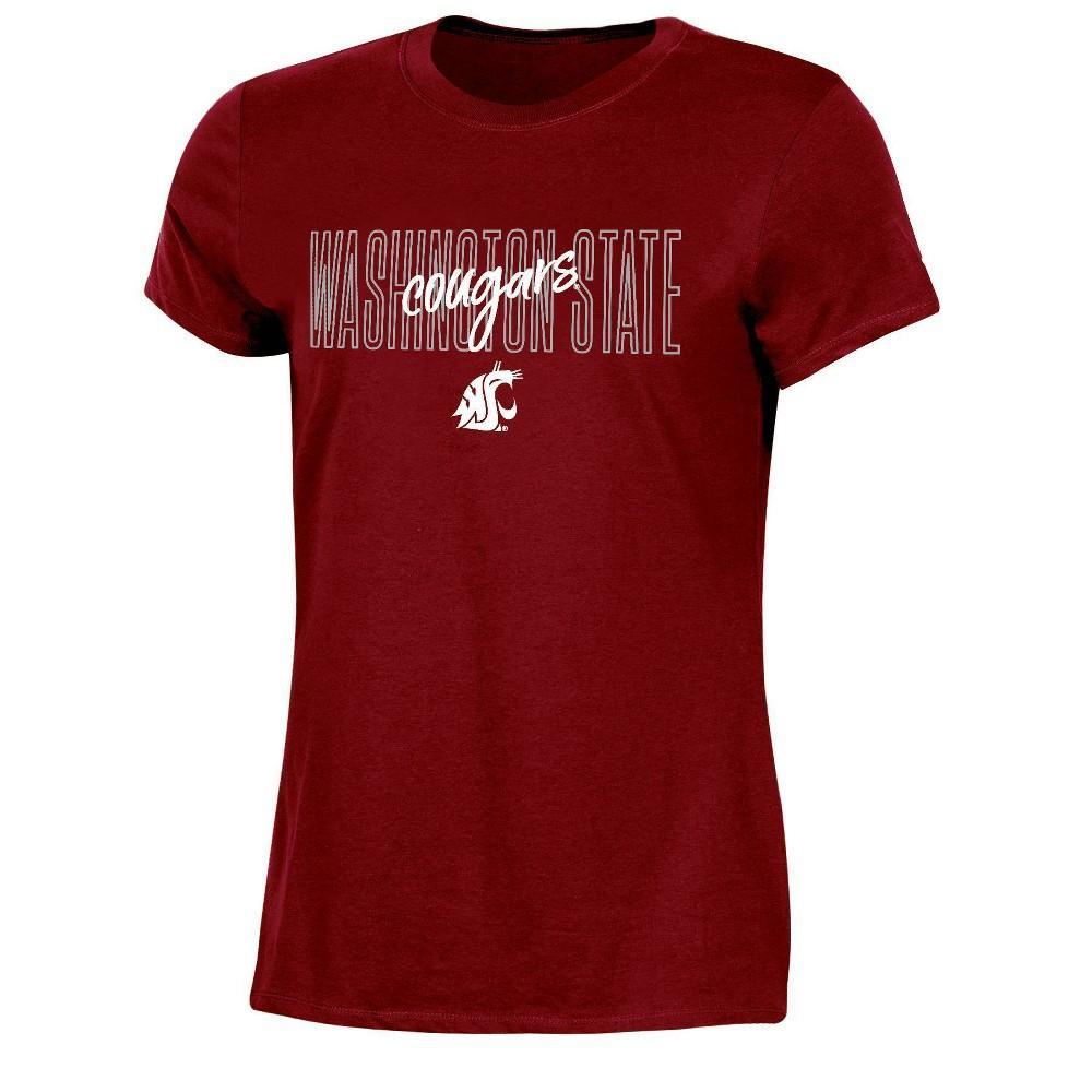 NCAA Washington State Cougars Womens Crew Neck T-Shirt Product Image