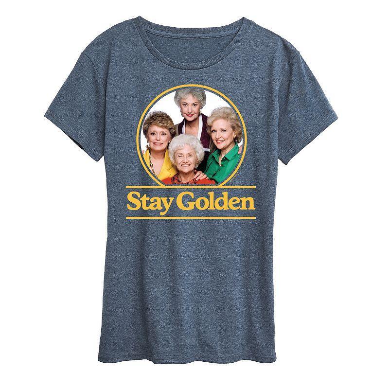 Womens Golden Girls Stay Golden Group Graphic Tee, Girls Blue Product Image