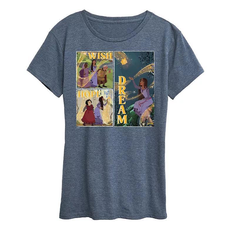 Disney's Wish Women's Wish Hope Dream Graphic Tee, Girl's, Size: XXL, Heather Grey Product Image