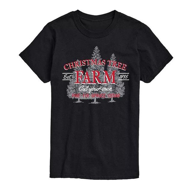 Mens Christmas Tree Farm Sign Tee Product Image