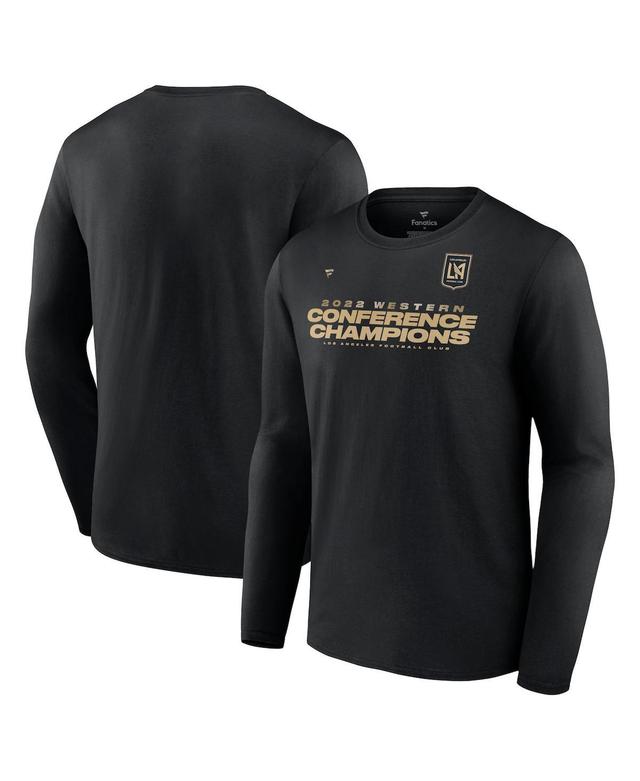 Mens Fanatics Black Lafc 2022 Mls Western Conference Champions Locker Room Long Sleeve T-shirt Product Image