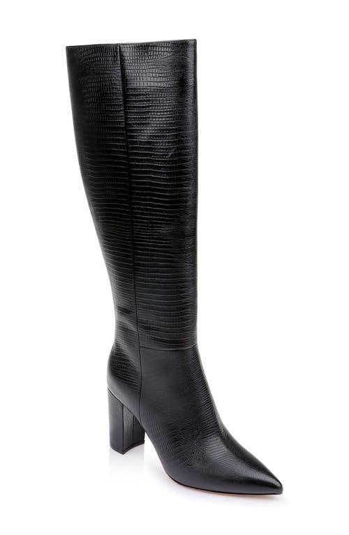 LAGENCE Christiane II Reptile Embossed Knee High Boot Product Image