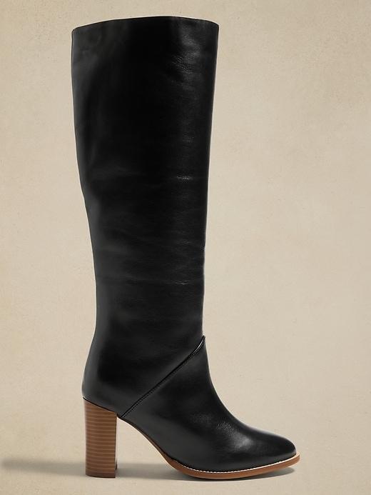 Leather Tall Shaft Boot Product Image