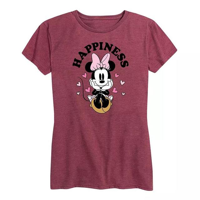 Disneys Minnie Mouse Womens Happiness Graphic Tee Product Image