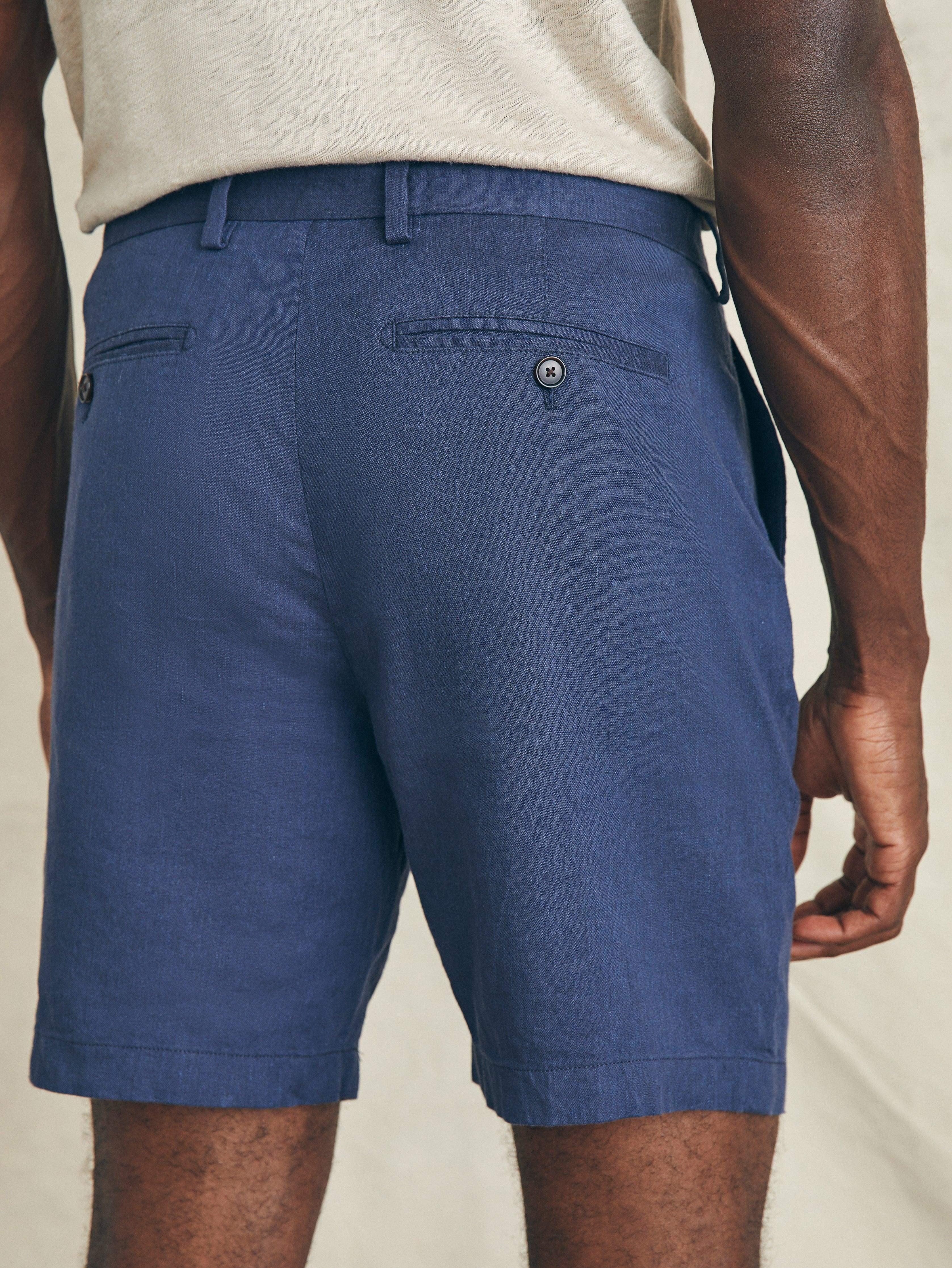 Movement™ Flex Linen Short (7" Inseam) - Deep Sea Navy Male Product Image