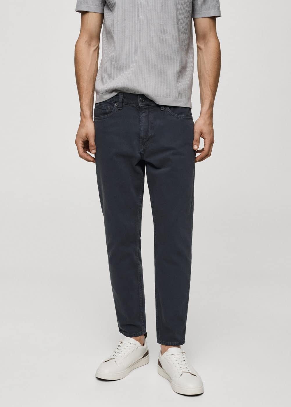 MANGO MAN - Ben cotton tappered-fit jeans night blueMen Product Image