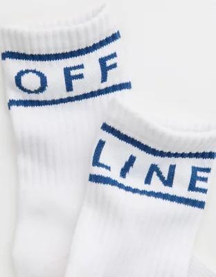 OFFLINE By Aerie Crew Socks Product Image