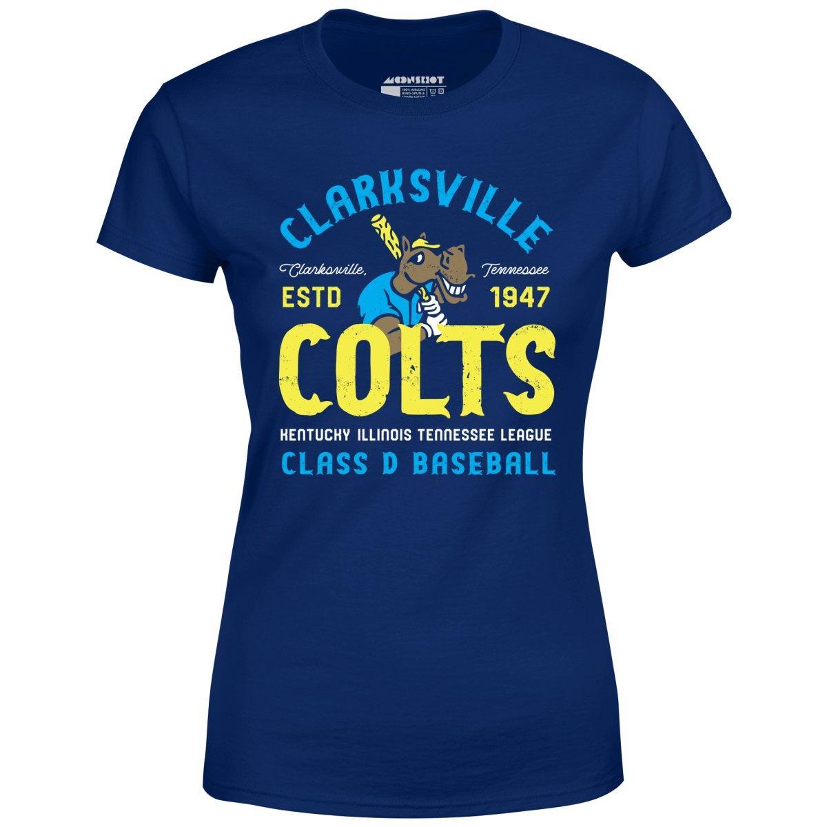 Clarksville Colts - Tennessee - Vintage Defunct Baseball Teams - Women's T-Shirt Female Product Image