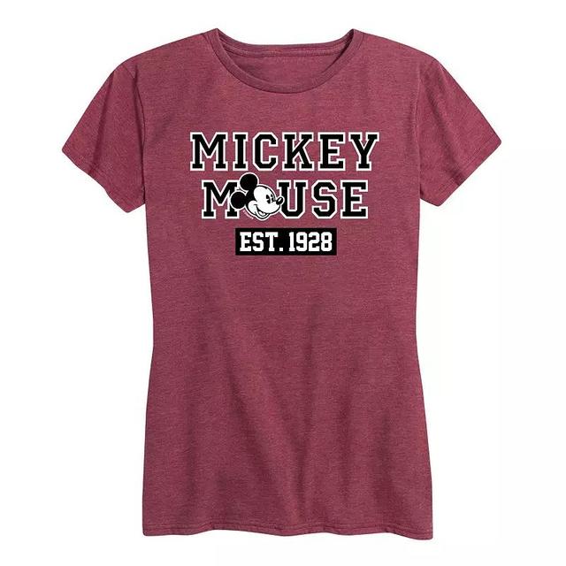 Disneys Mickey Mouse Womens Est. 1928 Graphic Tee Product Image