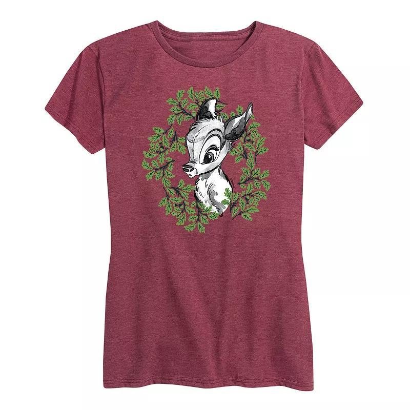 Disneys Bambi Womens Wreath Graphic Tee Product Image