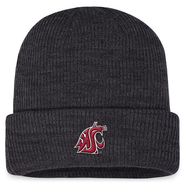 Mens Top of the World Charcoal Washington State Cougars Sheer Cuffed Knit Hat Product Image