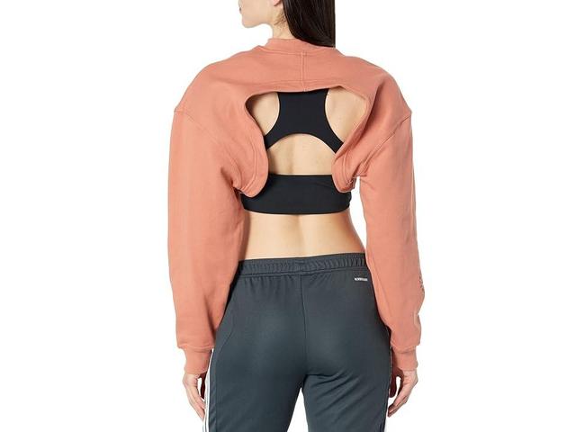 adidas by Stella McCartney TrueCasuals Cropped Sportswear Sweatshirt HT1111 (Magic Earth) Women's Clothing Product Image