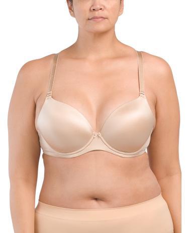 Full Figure Emma Plunge Molded Bra for Women | Spandex Product Image