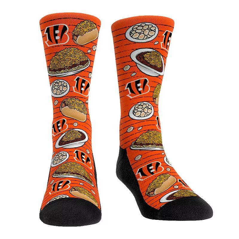 Mens Rock Em Socks Cincinnati Bengals Localized Food Crew Socks Product Image