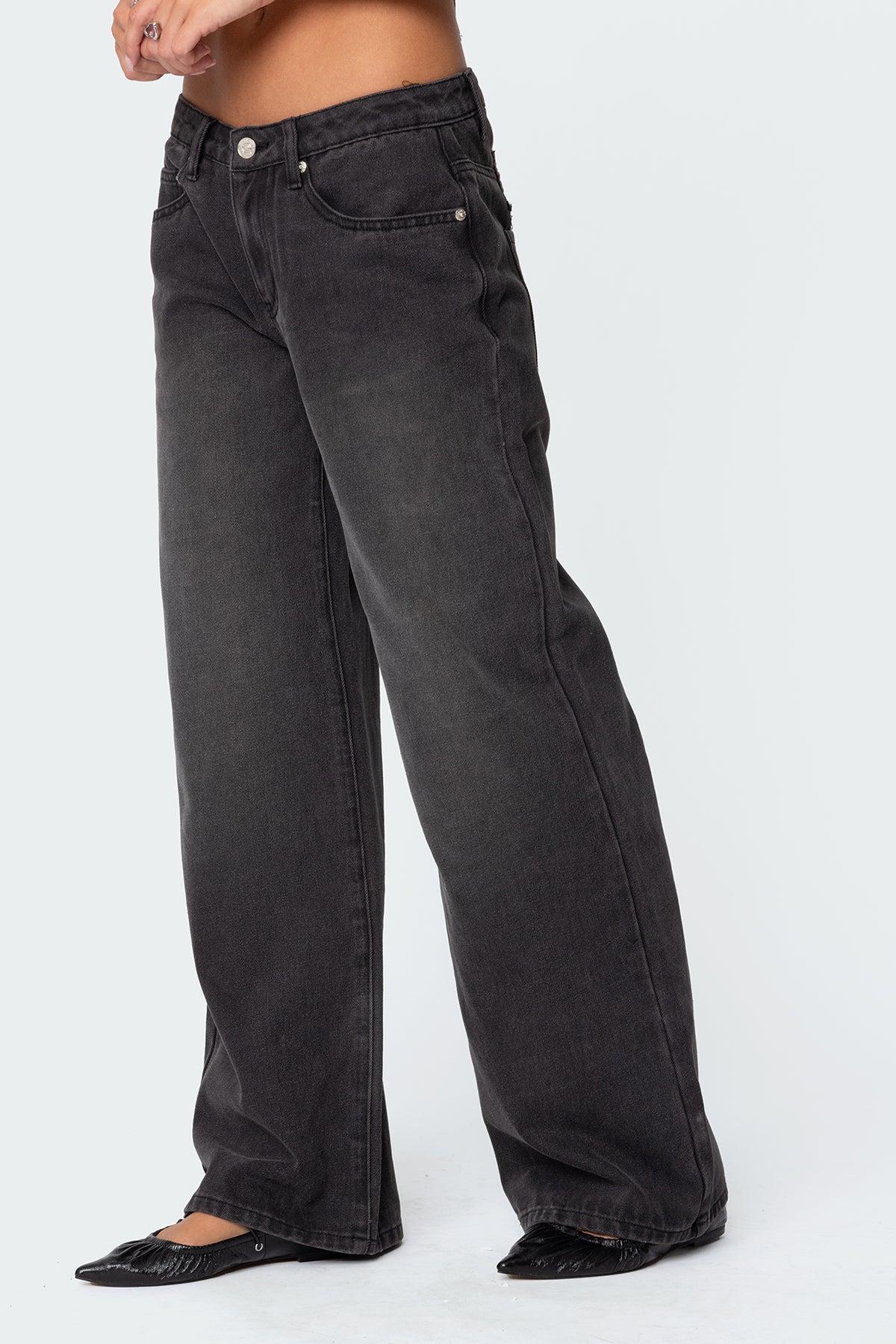 1980 Leopard Patch Low Rise Jeans Product Image