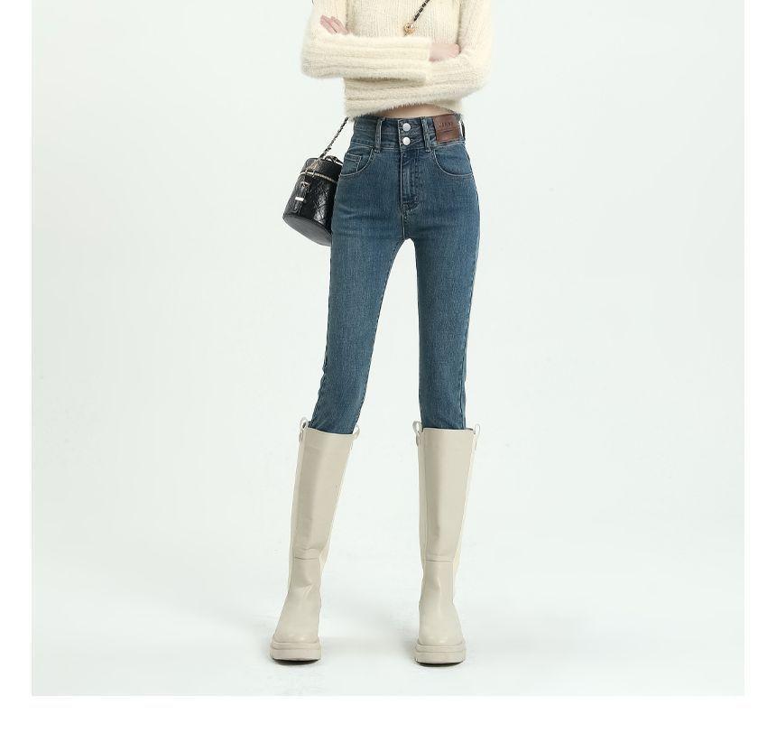 High Rise Applique Skinny Jeans (Various Designs) Product Image