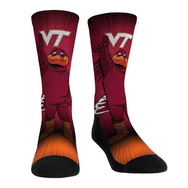 Rock Em Socks Virginia Tech Hokies Mascot Pump Up Crew Socks, Mens Product Image