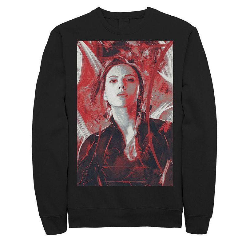 Mens Marvel Avengers Endgame Black Widow Painting Sweatshirt Product Image