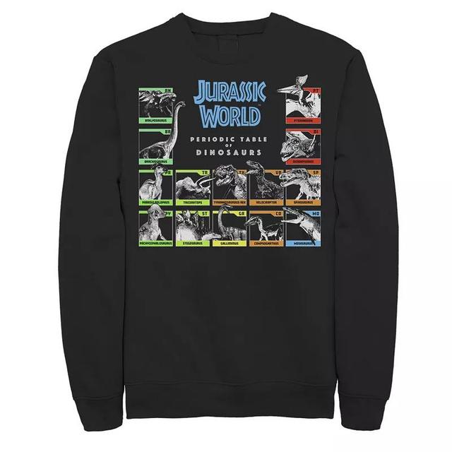 Mens Jurassic World Periodic Table of Dinosaurs Fleece Product Image