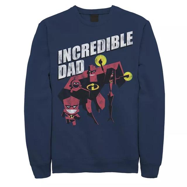 Mens Disney / Pixar Incredible Dad And Kids Sweatshirt Blue Product Image