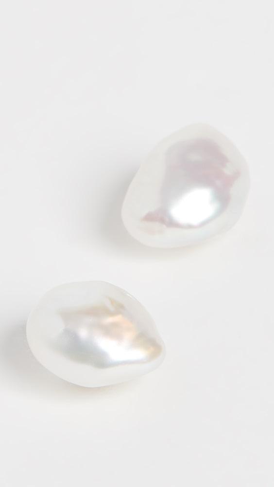 AGMES Pearl Stud Earrings | Shopbop Product Image