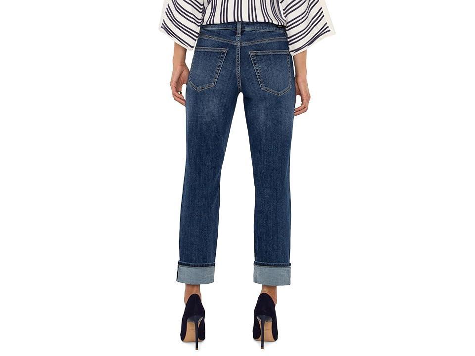 Liverpool Los Angeles Marley Girlfriend Cuffed Mid-Rise Vintage Denim (Rushland) Women's Jeans Product Image