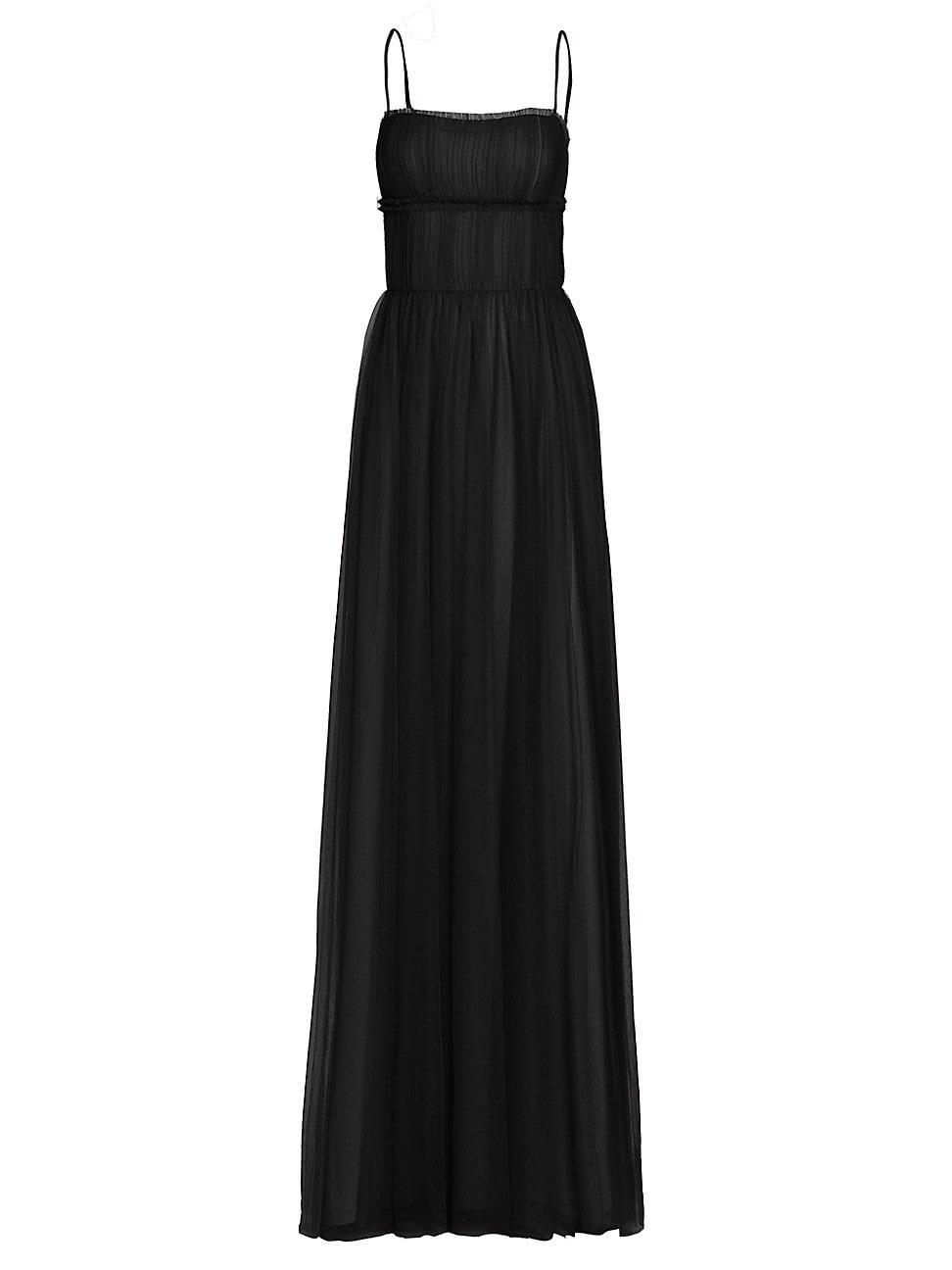 Womens Manuela Tulle Cape Back Gown Product Image