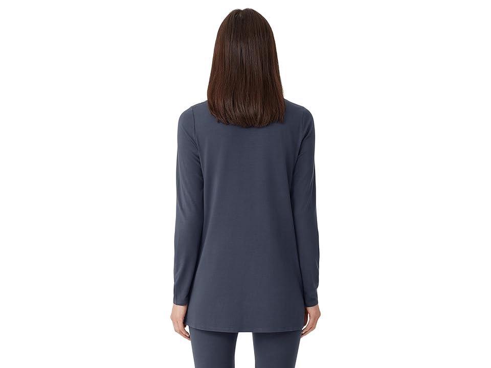 Eileen Fisher Crew Neck Tunic (Ocean) Women's Clothing Product Image