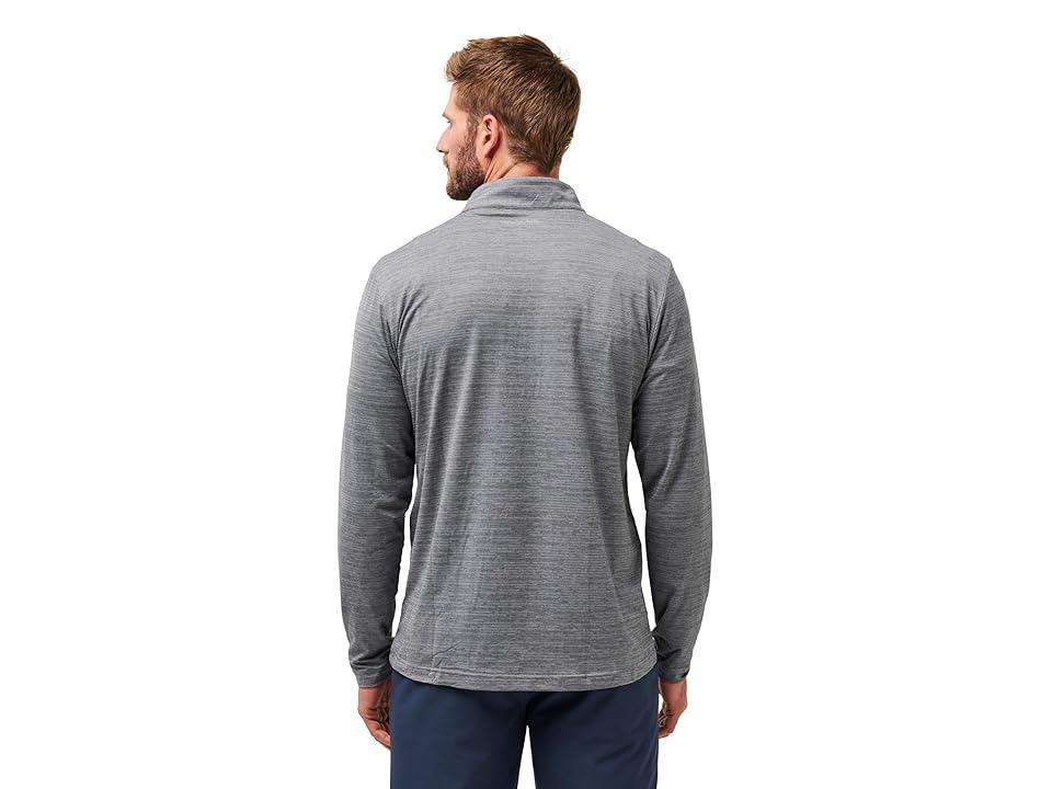 TravisMathew Chicago Cubs The Heater 1/4 Zip (Sleet/Quiet Shade) Men's Sweatshirt Product Image