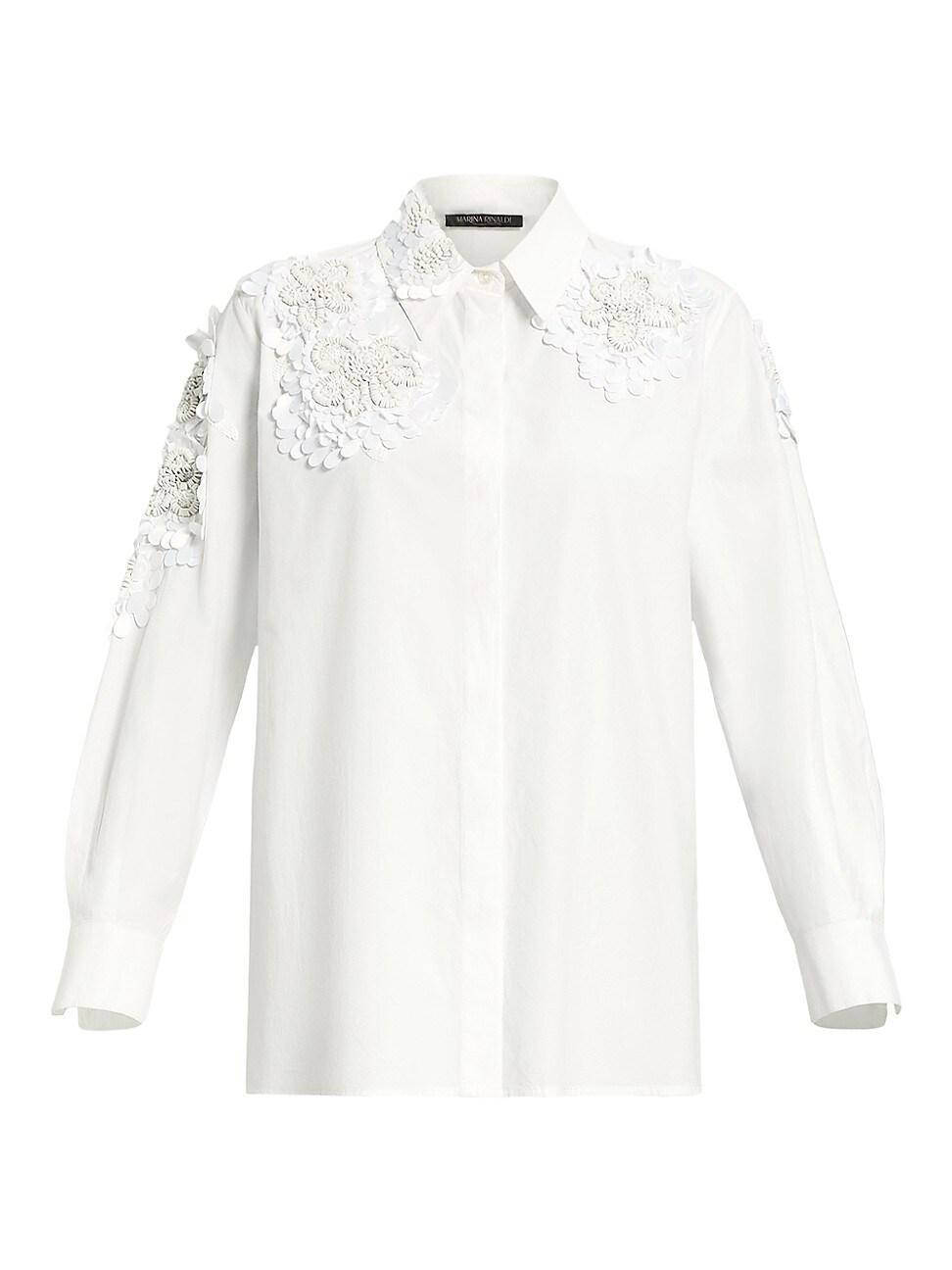 Womens Fetta Embellished Cotton Poplin Shirt product image