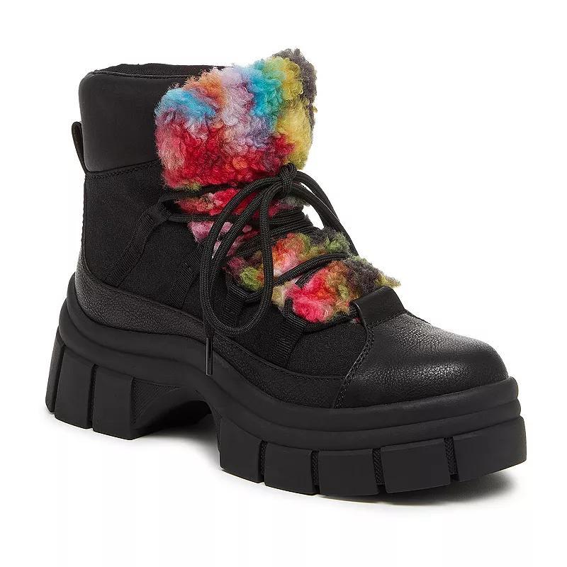 Womens Rocket Dog Tiger Platform Bootie Rainbow Product Image