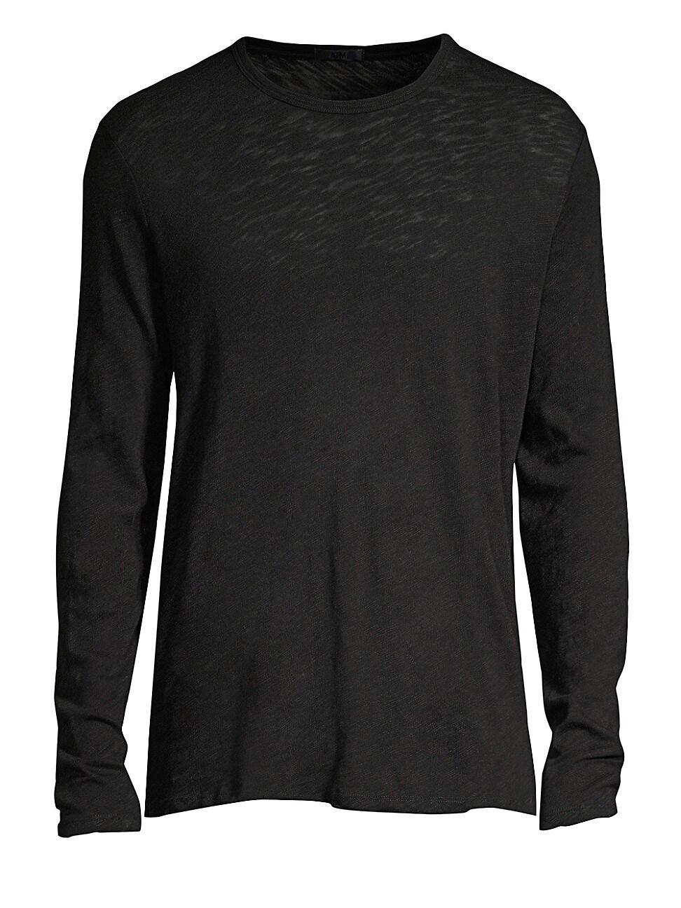 Mens Distressed Long Sleeve T-Shirt Product Image