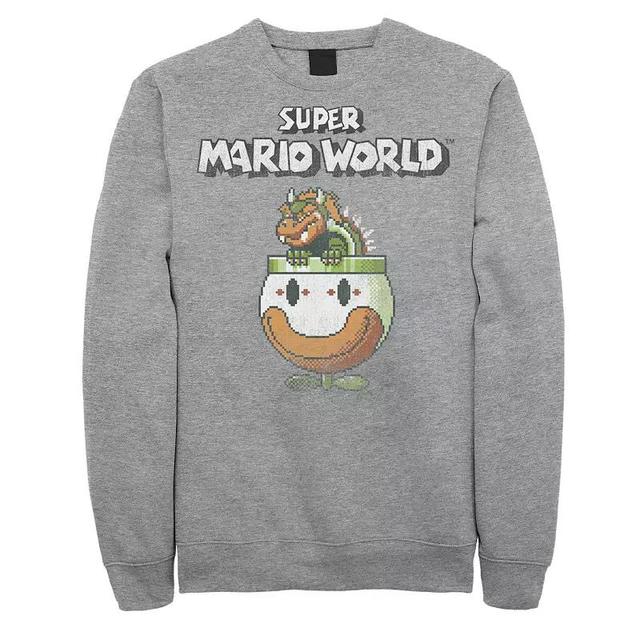 Big & Tall Nintendo Super Mario World Bowser Is King Fleece Sweatshirt, Mens Product Image