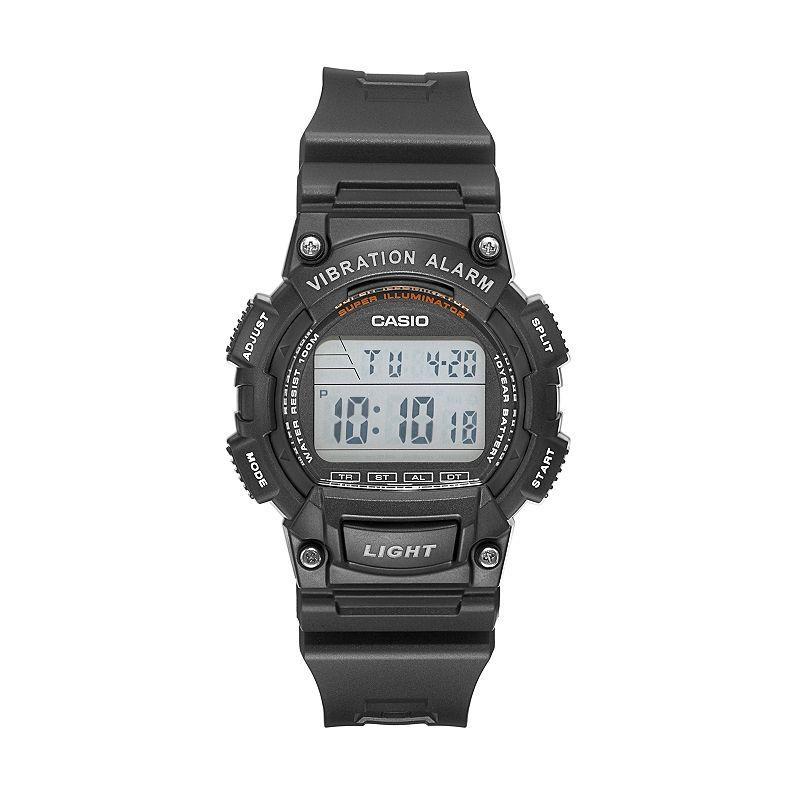 Casio Vibration Alarm Mens Digital Sport Watch, Black Product Image