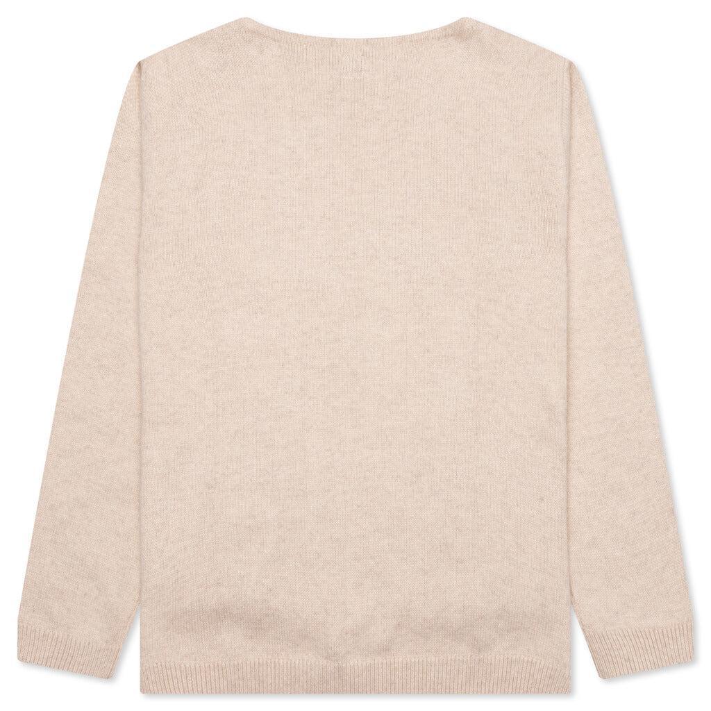 Heart Knit Sweater - Beige Male Product Image