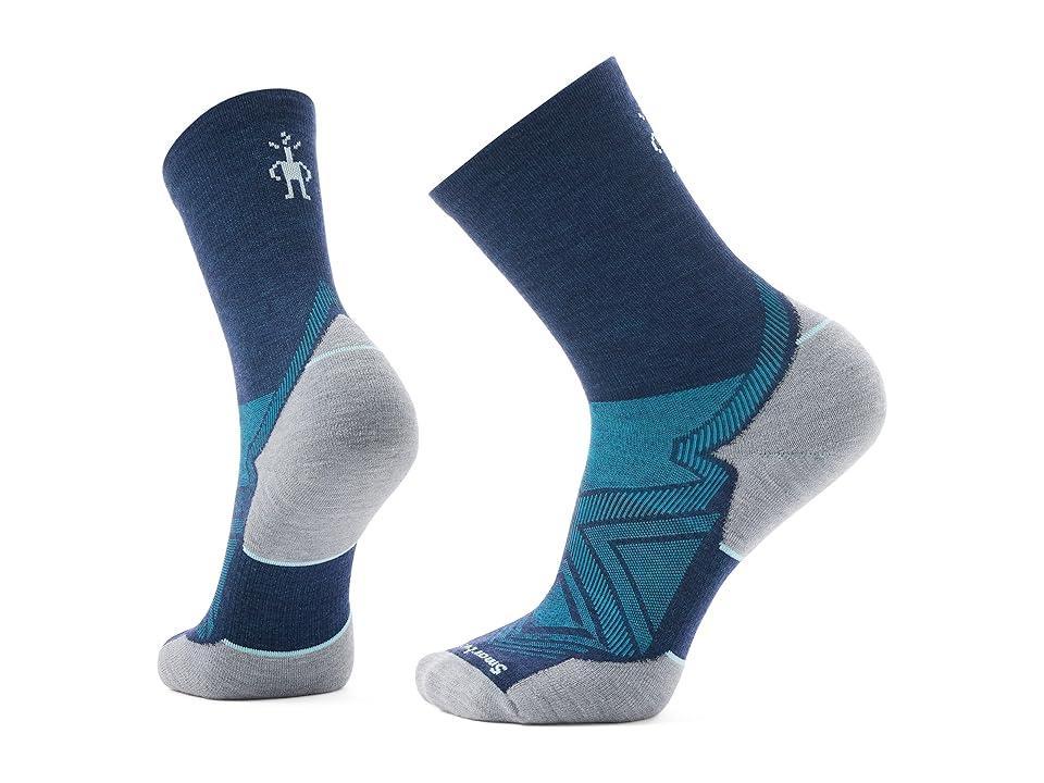 Smartwool Run Targeted Cushion Mid Crew Socks (Deep ) Men's Crew Cut Socks Shoes Product Image