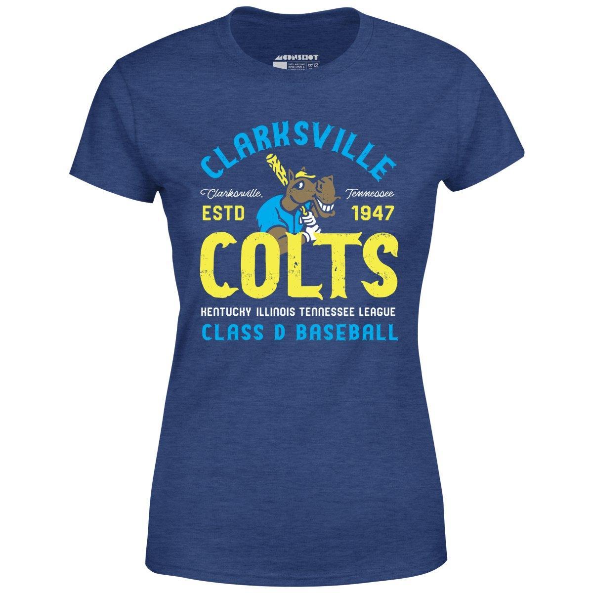 Clarksville Colts - Tennessee - Vintage Defunct Baseball Teams - Women's T-Shirt Female Product Image