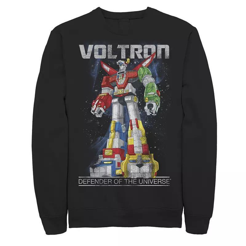 Mens Voltron: Retro Defender Space Distressed Sweatshirt Product Image