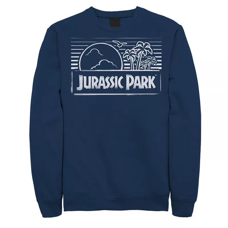 Mens Jurassic Park Spray Painted Stencil Logo Sweatshirt Product Image